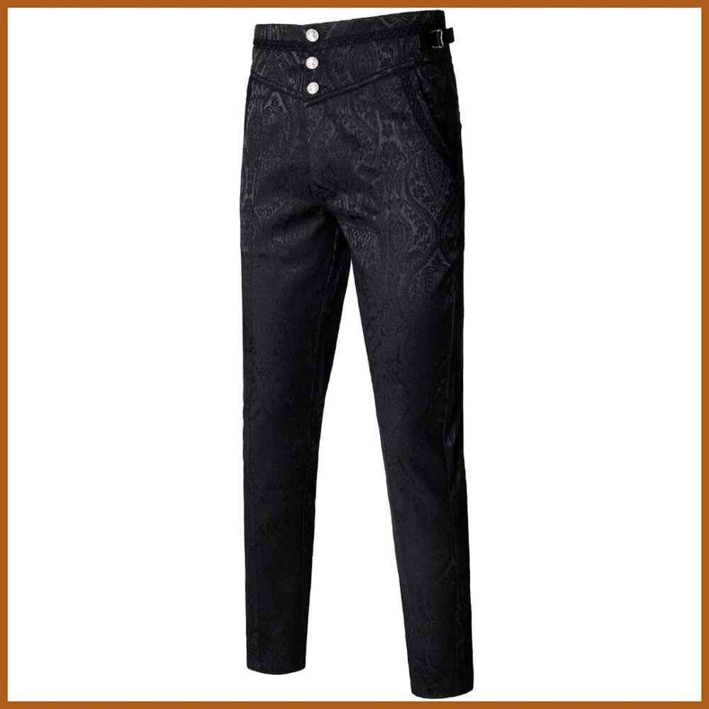 Cotton Polyester Spandex Gothic Steampunk Victorian Pants